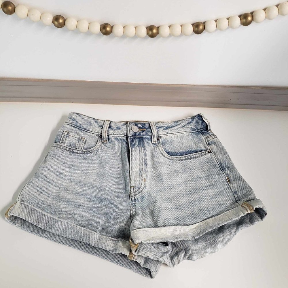 PacSun Eco Light Blue Denim Mom Shorts